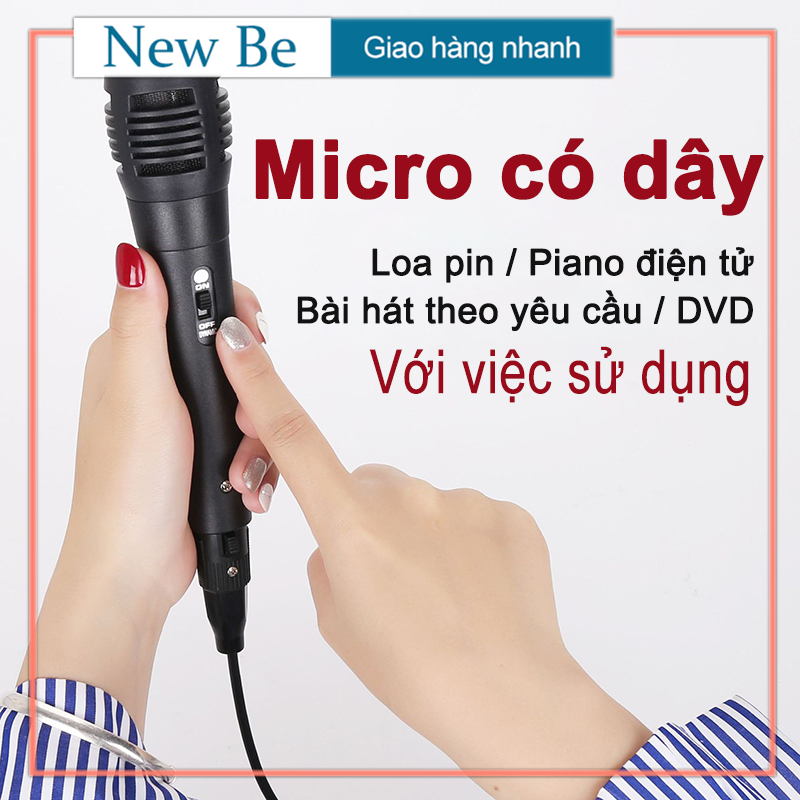 Micro đa năng / Micro Karaoke cho loa kéo Daile / Aige / Zansong V12 (đen) [HT10003]