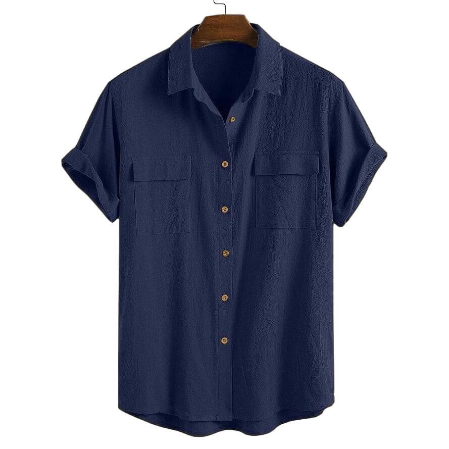 Áo đũi nam cổ bẻ , áo sơ mi đũi, Áo có cổ túi hộp cực hot | BigBuy360 - bigbuy360.vn