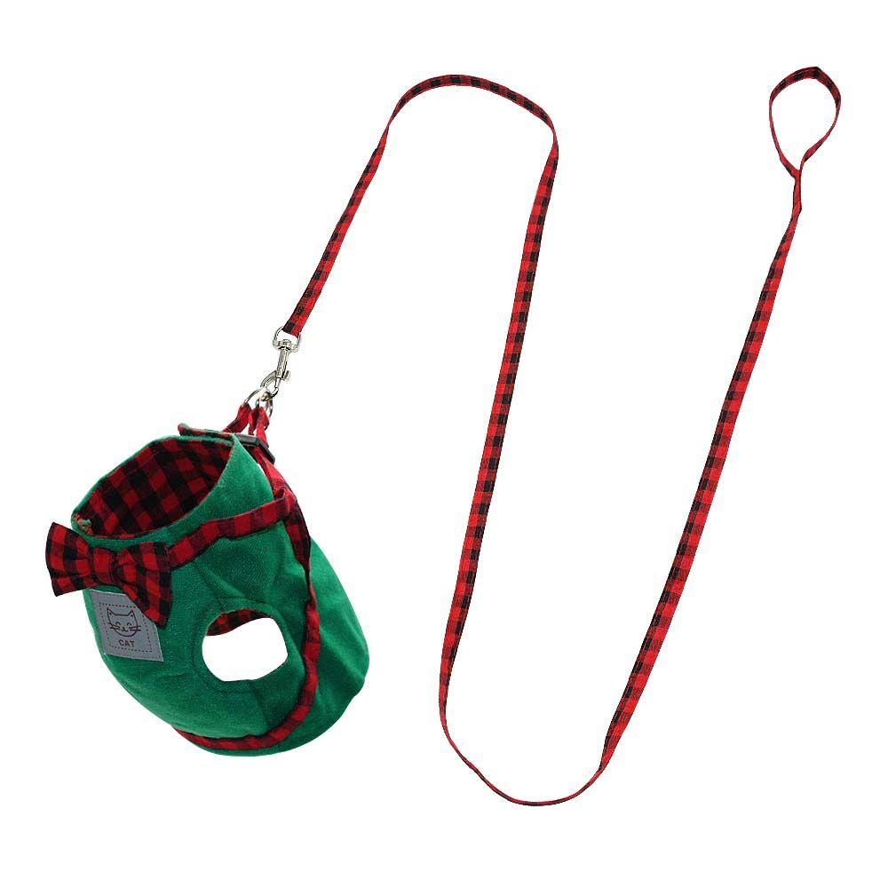 Áo Vest DANILO Đính Nơ Kèm Dây Dắt Dắt Thú Cưng Đi Dạo