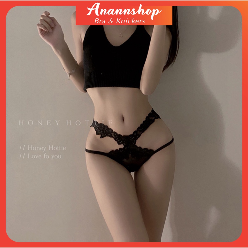 Quần Lót Lọt Khe Sexy Ren Nữ Cao Cấp Phối Cạp Ren Hoa Sexy Gợi Cảm Thiết Kế Xuyên Thấu Tàng Hình Hàng Đẹp C802