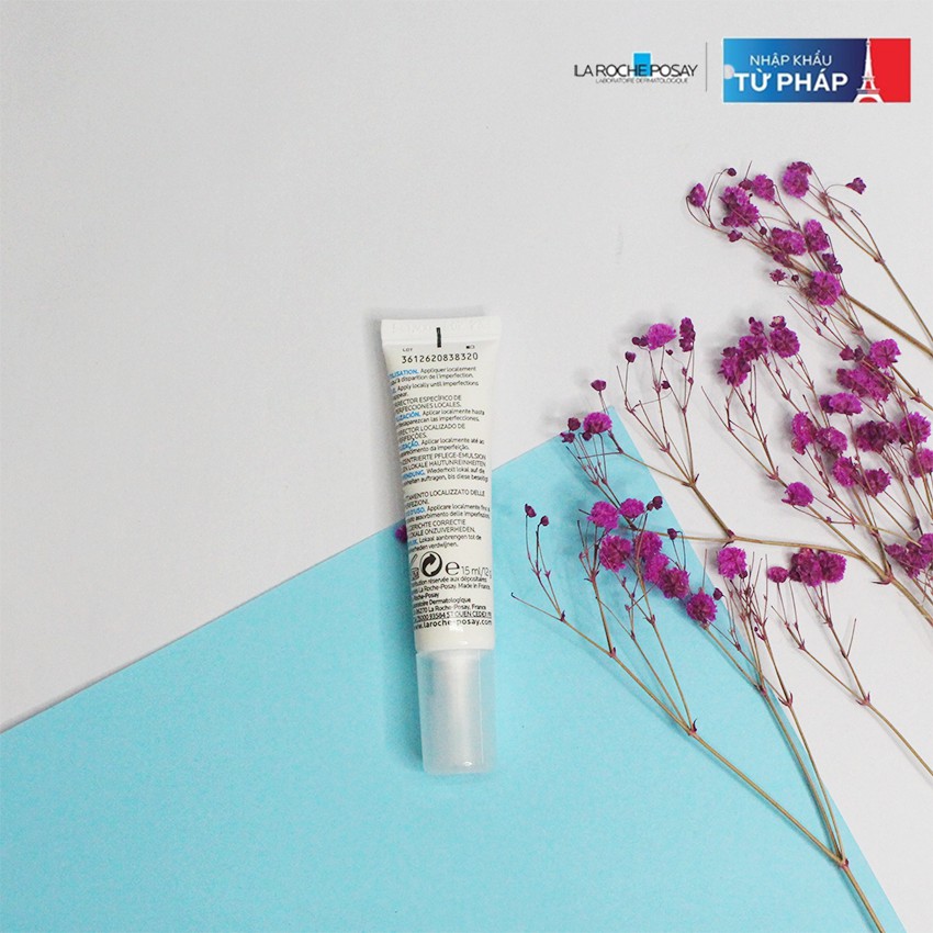 [NHẬP KHẨU-TEM PHỤ] Kem giảm mụn Effaclar A.I LA ROCHE POSAY giảm sưng viêm &amp; ngăn ngừa mụn