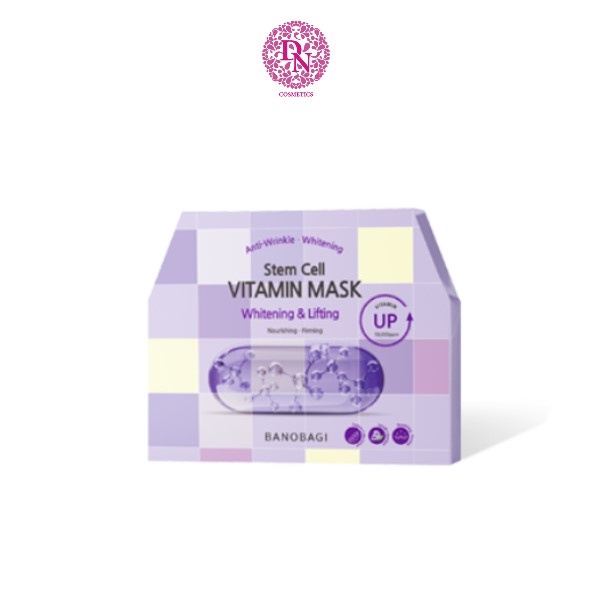 Mặt nạ dưỡng da Banobagi Stem Cell Vitamin Mask (Hộp 10 Miếng)
