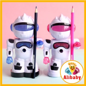 Gọt bút chì hình Robot dễ thương cho bé, dụng cụ học tập để bàn kiêm đồ chơi E758
