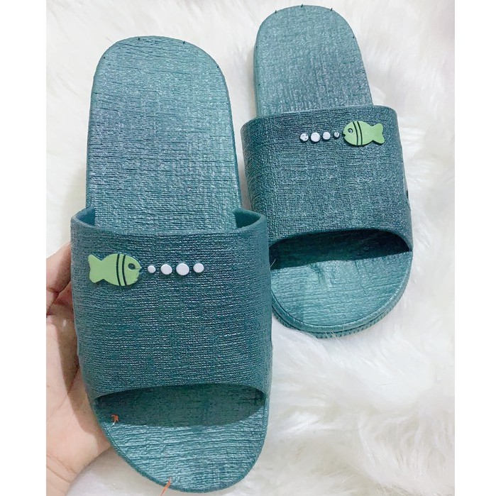 [𝐍𝐄𝐖] Dép Quai Ngang Họa Tiết Con Cá Đáng Yêu , 2 màu Full size 36-41
