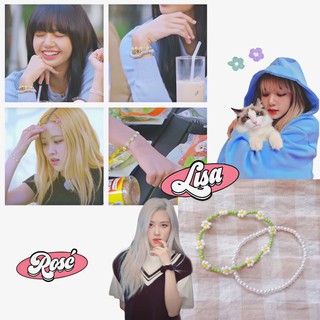 Vòng tay hoa cúc BlackPink xinh xắn dễ thương