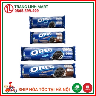 Bánh quy nhân kem Oreo Cream vanill (socola, dâu) gói 64.4g, gói 119.6g
