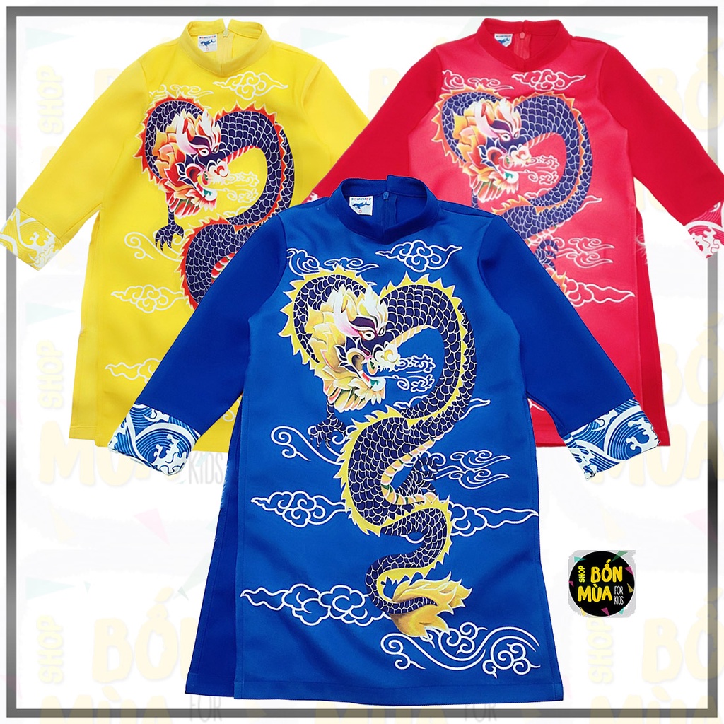 Áo Dài Tết Bé Trai Size Đại - Shop Bốn Mùa