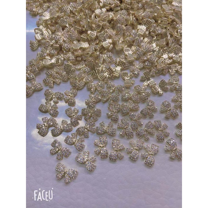 charm nail nơ cao cấp trang trí nail 1 viên