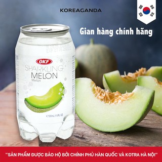 Nước ngọt có ga SPARKLING vị dưa lưới 350ml - OKF HÀN QUỐC
