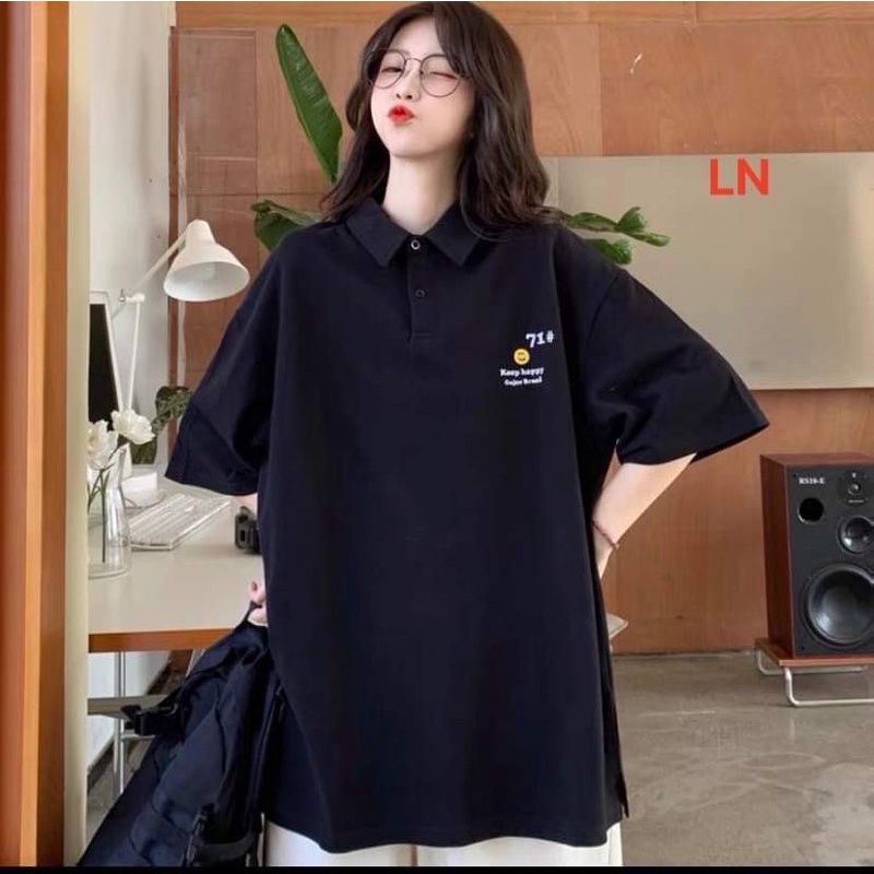 Áo polo mặt cười số 55 LN11