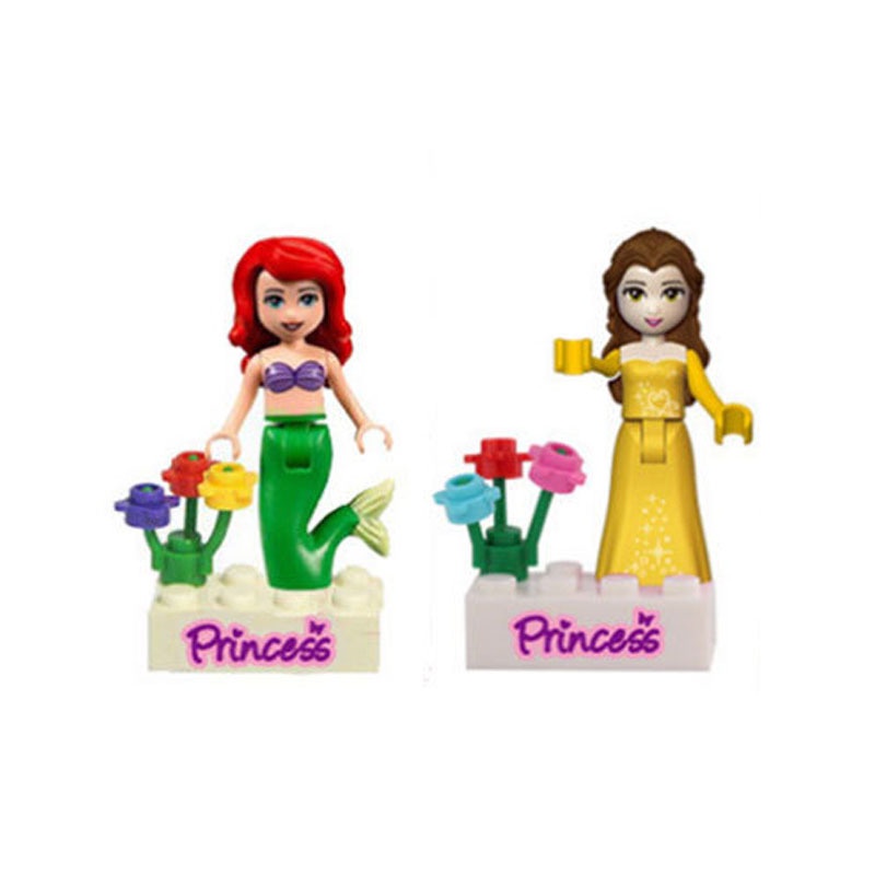 Đồ chơi mô hình cô gái xây dựng khối LEGO minifigures