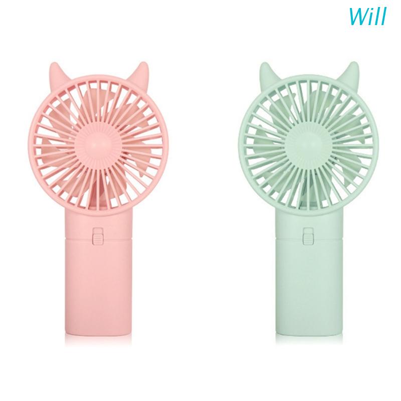 Quạt Mini Cầm Tay Chạy Bằng Pin Dùng Cho Trong Nhà Và Văn Phòng