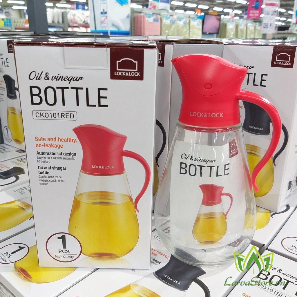 Bình Đựng Dầu Ăn Lock&amp;Lock Thủy Tinh CKO101 550ml