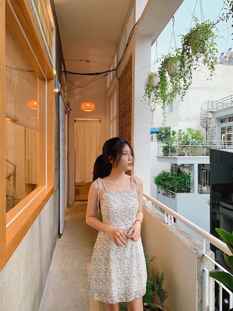 Flower Mini Dress 🌼 - Đầm hoa 2 dây