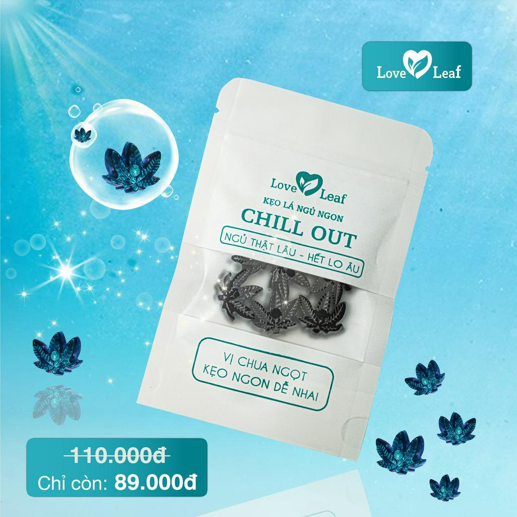 Kẹo Lá Love Leaf Chill Out Túi Zip Hỗ Trợ Ngủ Ngon 6 viên 30 gram