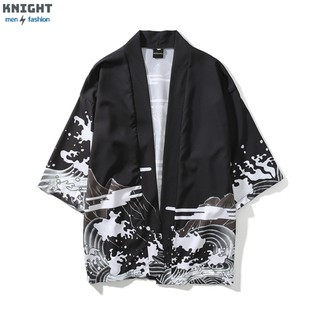 Áo khoác kiểu kimono phong cách Tokyo Vintage thời trang cho nam nữ