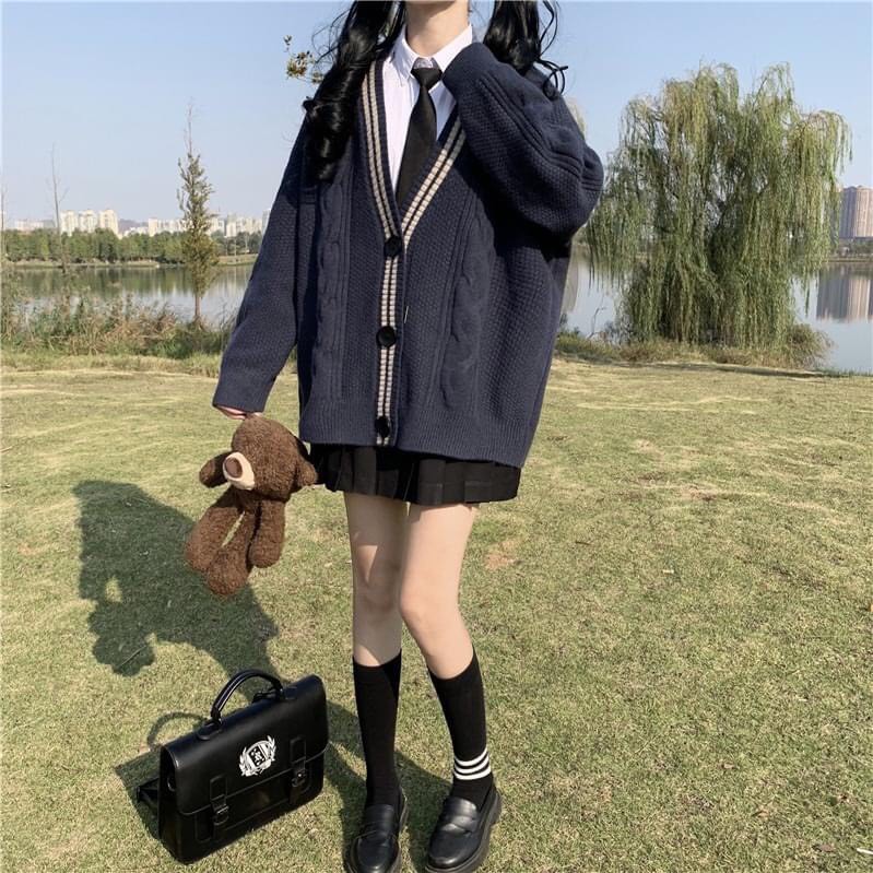 Áo Khoác Nữ, Áo Khoác Cadigan Chất Len Thừng Hàng QCCC | BigBuy360 - bigbuy360.vn