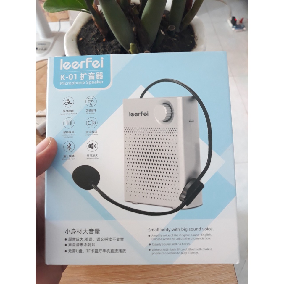 Loa Trợ Giảng Có Bluetooth LeerFei K-01 Kèm Microphone Có Dây