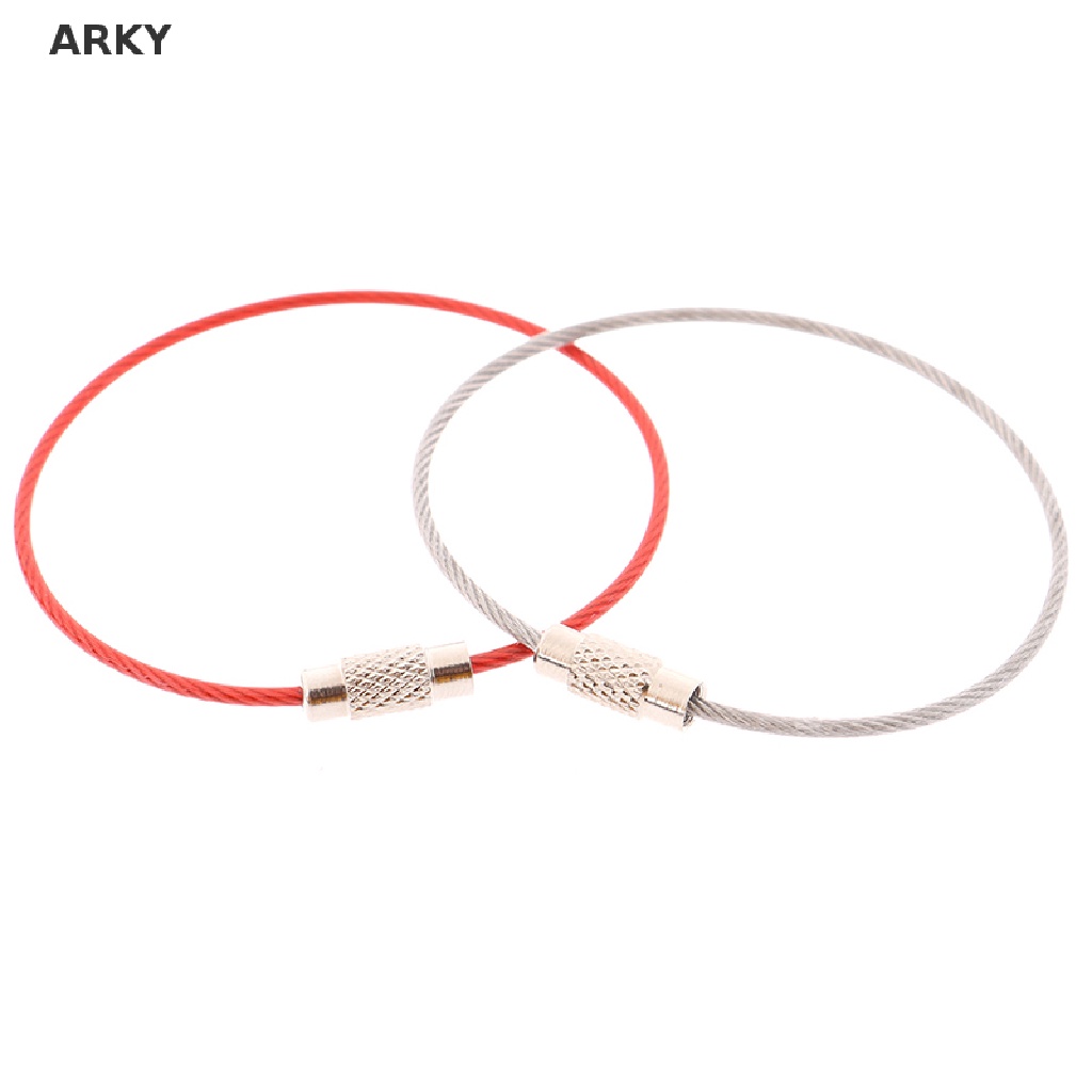 Set 10 Vòng Khóa Dây Cáp Bằng Thép Không Gỉ Tiện Dụng