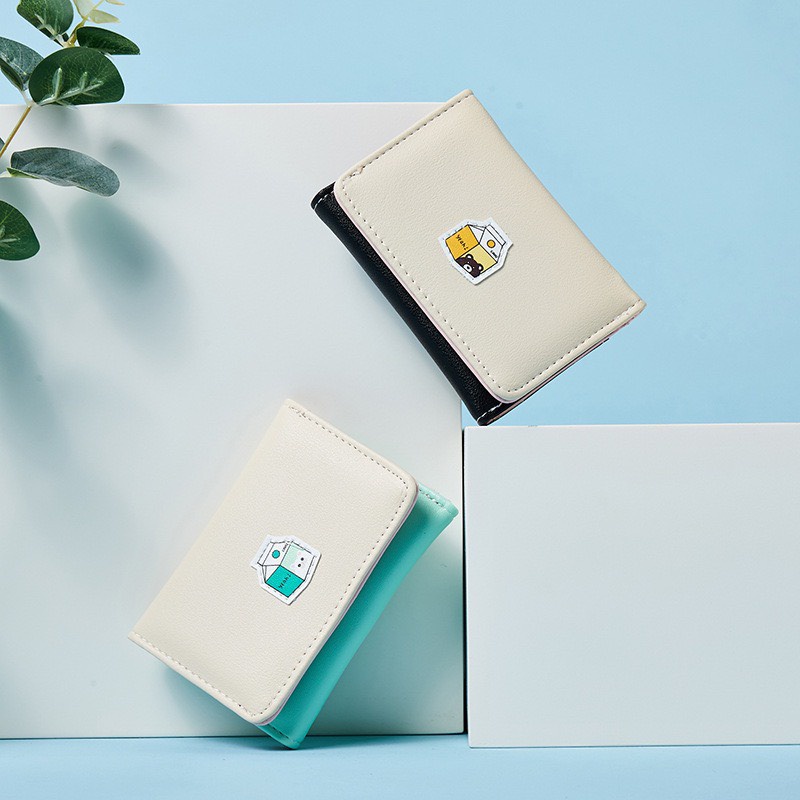 Ví Ngắn Nữ Mini Cầm Tay Đựng Thẻ V552 Cao Cấp Siêu Dễ Thương - Hata24h