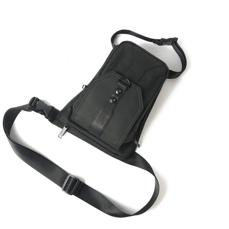 Túi Đeo Hông / Đeo Trước Ngực Đựng Ví Màu Đen Oxoford Ba