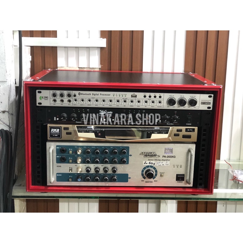 Tủ âm thanh rack 4u, 6u, 8u,10u gỗ đựng âm thanh tiện lợi, đa năng, sang trọng cao cấp