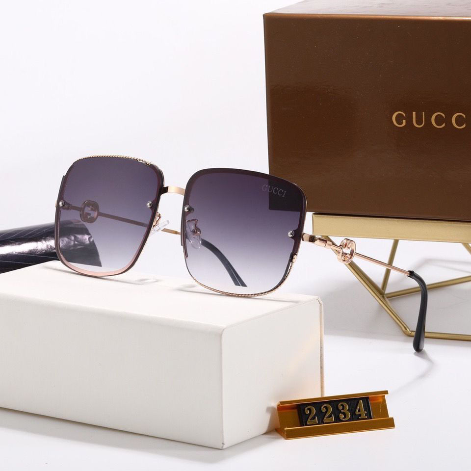 Kính Mát Gucci Chống Tia Uv 400 Cao Cấp Cho Nam Hitam