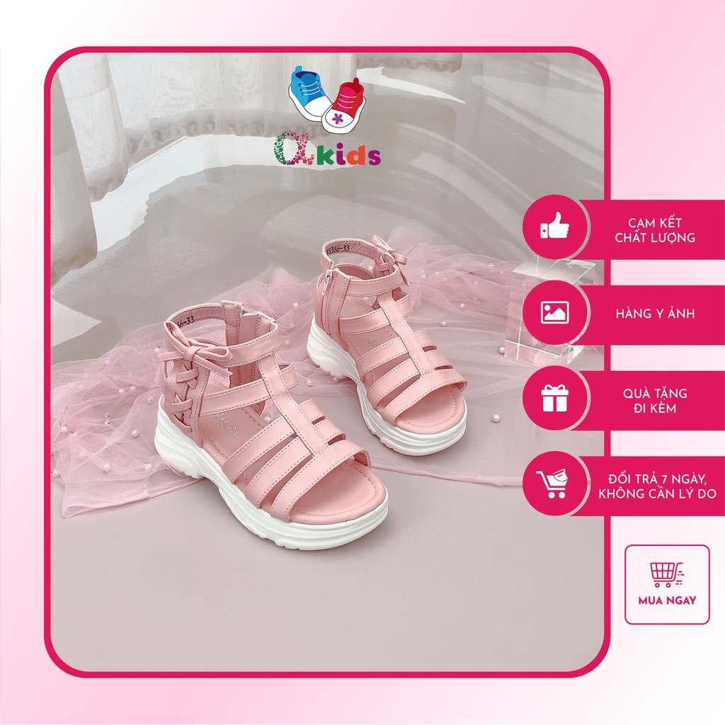 Giày chiến binh siêu nhẹ Alpha Kids cho bé gái 4 12 tuổi, ALP33, thiết kế độc đáo, thể hiện cá tính của bé