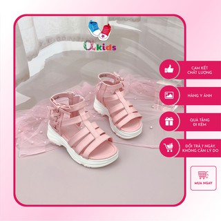 Giày chiến binh siêu nhẹ Alpha Kids cho bé gái 4 12 tuổi, ALP33,  thiết kế độc đáo, thể hiện cá tính của bé