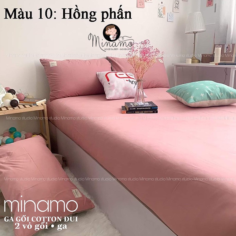 Bộ vỏ ga gối Cotton Đũi Minamo đủ kích thước, siêu mềm mịn, an toàn cho da - A02 | BigBuy360 - bigbuy360.vn