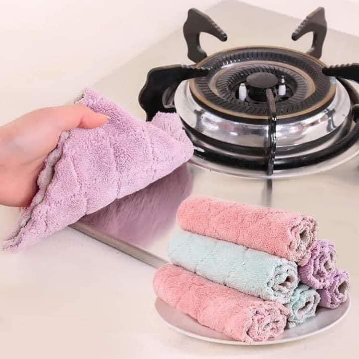 Khăn lau bếp đa năng mềm chất cotton kháng khuẩn tiện lợi