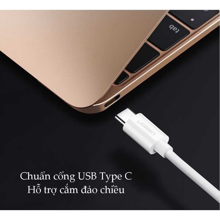Ugreen 40417 - Cáp máy in USB Type C dài 1.5m chính hãng - Phukienleduy