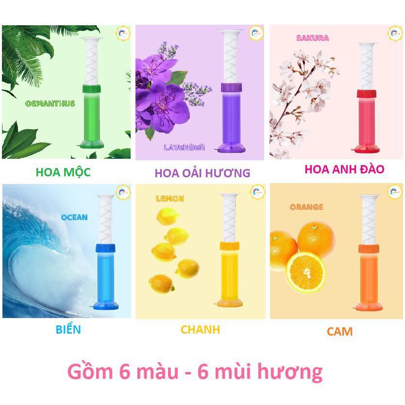 Gel Thơm Dính Khử Mùi Bồn Cầu, Diệt Khuẩn Dạng Thạch Hình Bông Hoa Toilet Gel Cleaner