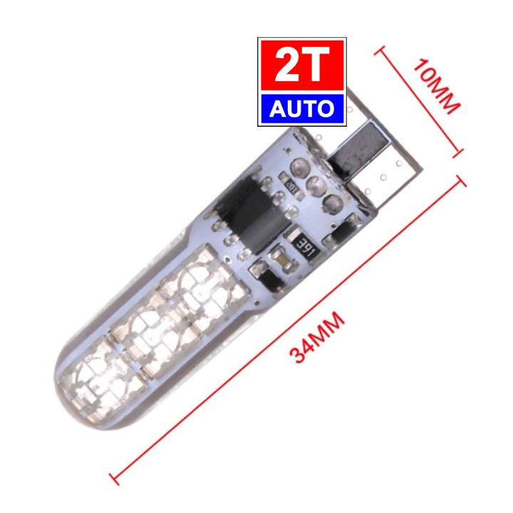 Bộ 2 đèn led T10 điều chỉnh được màu sắc ánh sáng cao cấp:   SKU:213