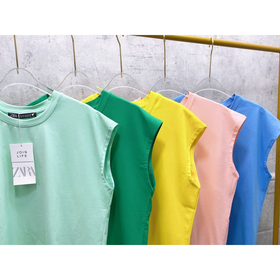 Hàng xịn Áo thun Zara trễ vai hot trend 2021 (hình thật)