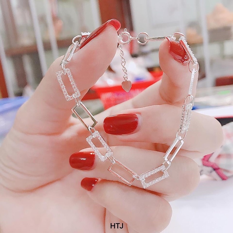 Lắc tay nữ bạc ta xích lồng thời trang mẫu mới nhất