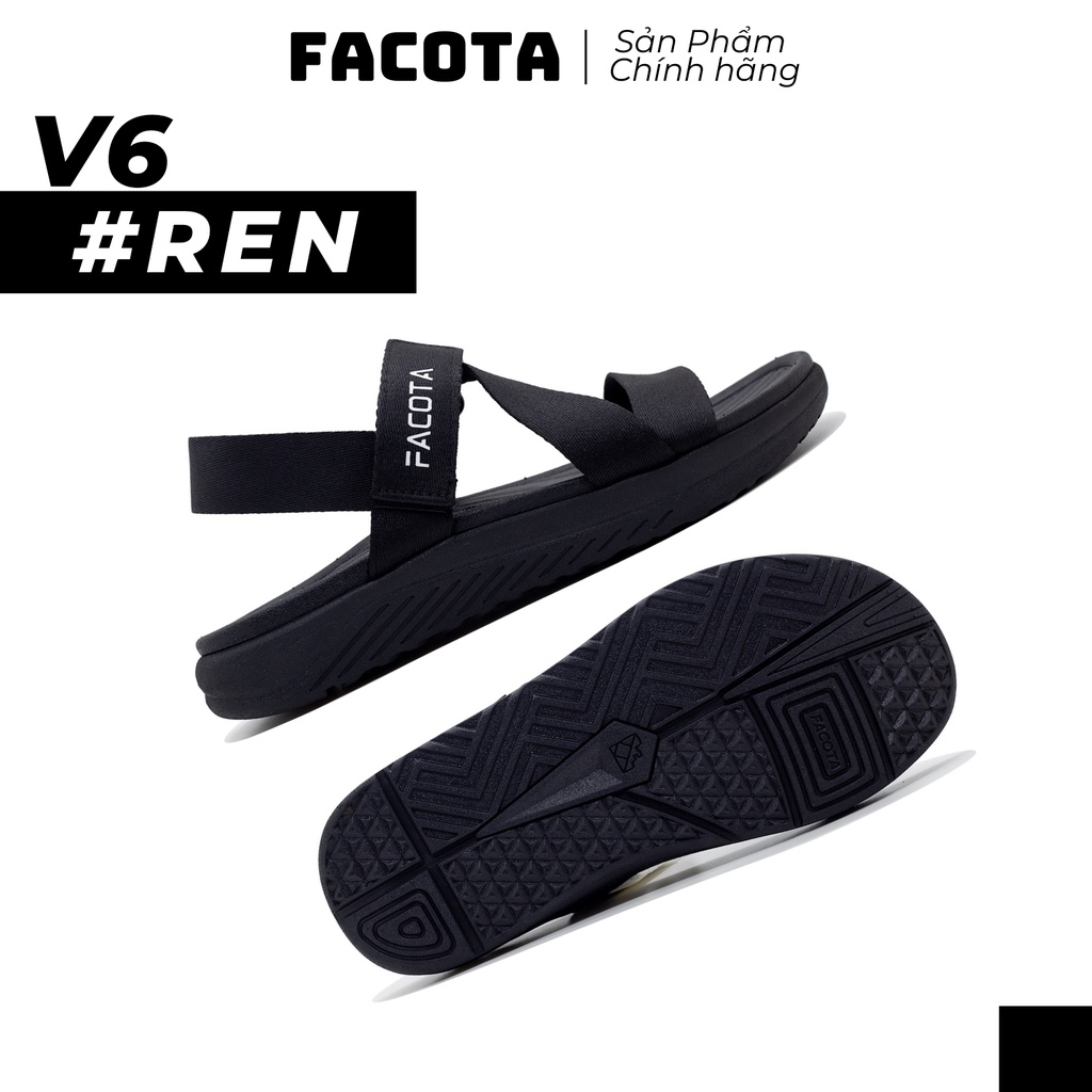 FACOTA │Giày Sandal Unisex thể thao Facota V6 R11 - XÁM ĐẬM
