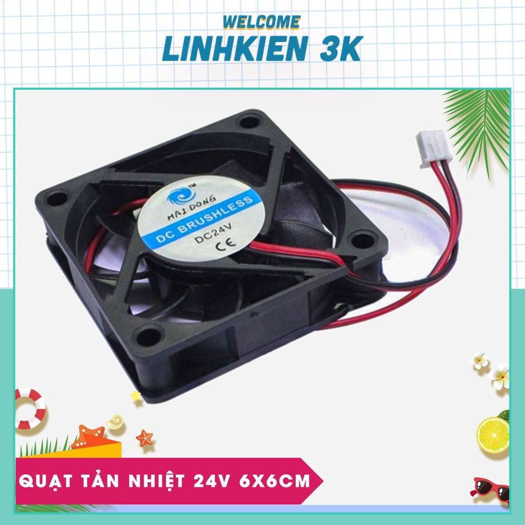 Quạt tản nhiệt 12 - 24v 6X6x2CM, làm mát, hút bụi cho thú cưng gió cực êm