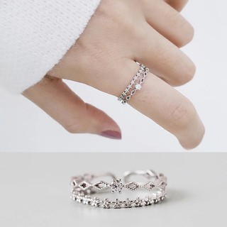 Nhẫn bạc 925 đính đá cao cấp _ 3gems silver