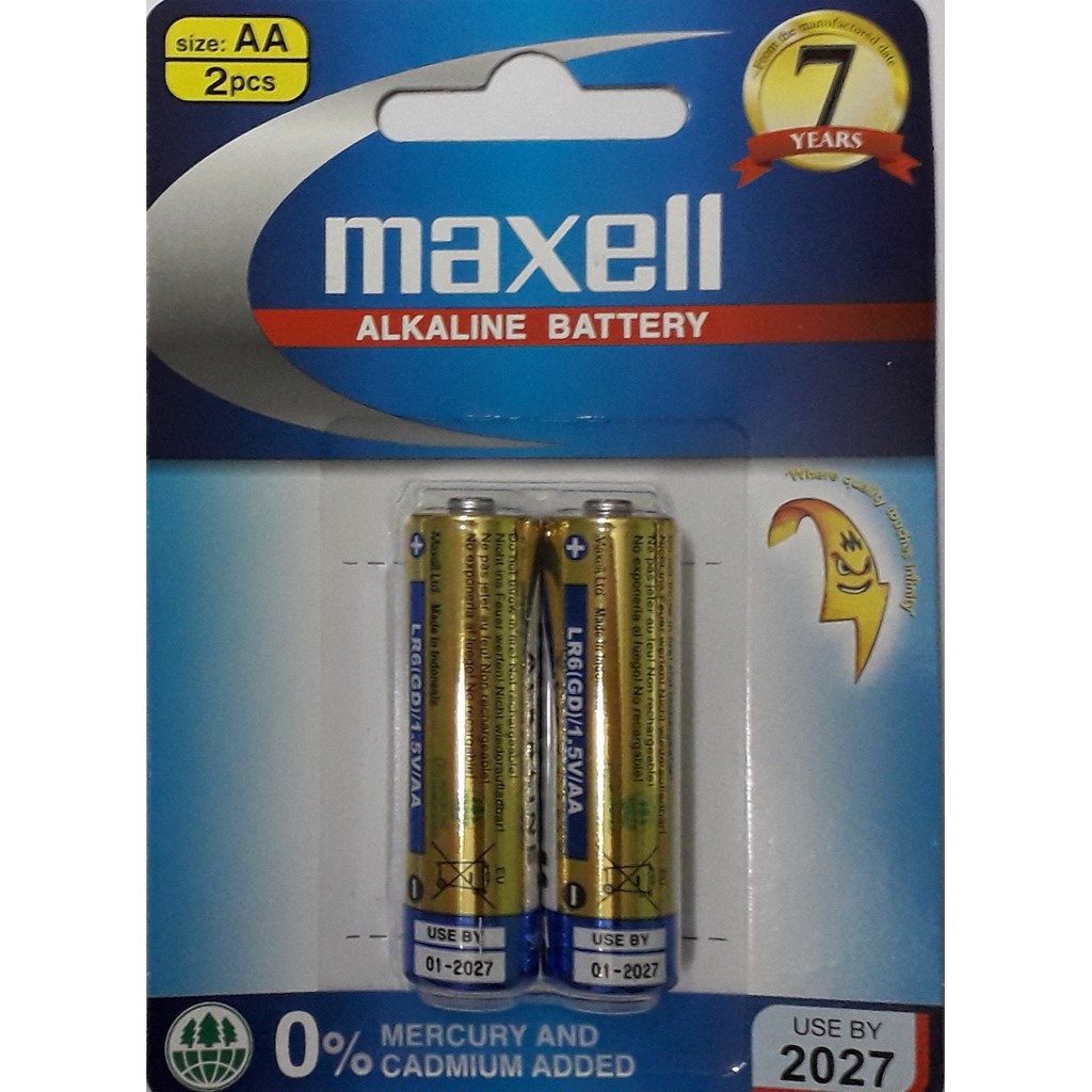PIN MAXELL AA Alkaline Battery ( 1 vĩ / 2 viên)