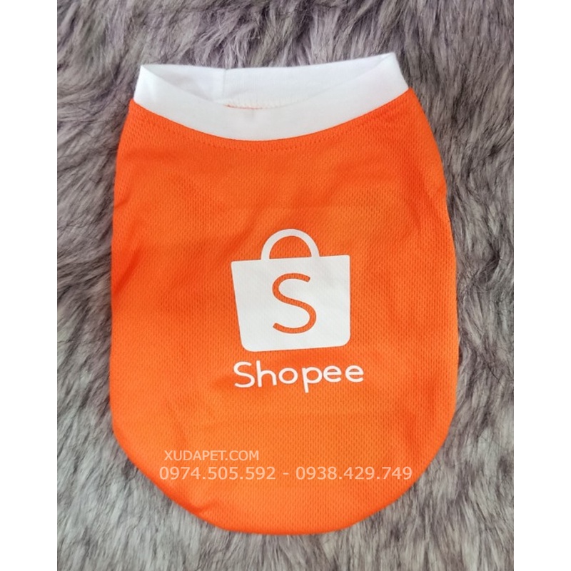 ÁO COSPLAY SHIPPER KÈM TÚI SHOPEE SIÊU CUTE CHO CHÓ MÈO