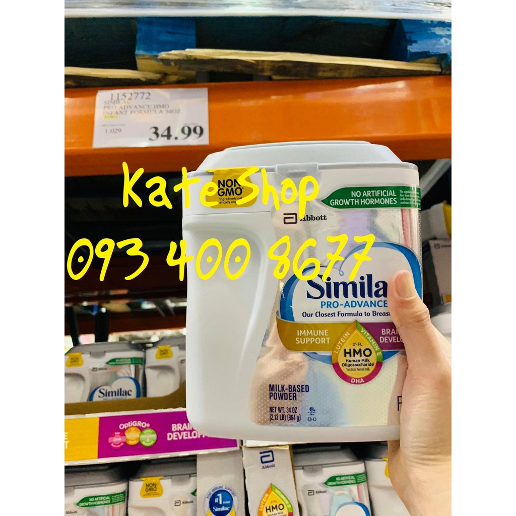 BAY AIR - date 9/23-Sữa bột Similac Pro Advance 964g (bill Mỹ)