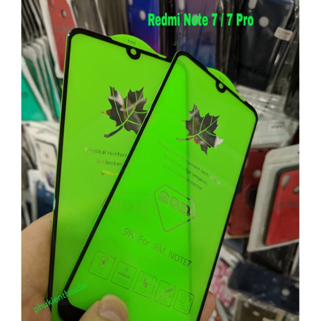 Cường lực 20D Redmi Note 7 / 7 Pro FREESHIP Từ 50k full màn full keo ôm màn 2.5D cao cấp