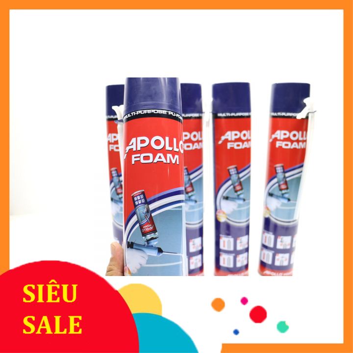 [RẺ VÔ ĐỊCH] com bo 1,2,3,4,5 lọ Keo bọt nở Apolo Foam siêu dính