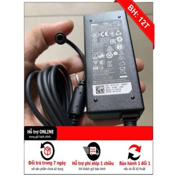 Sạc Adapter Dell 45W VOSTRO 14 3458 3468 5468 15 3558 3559 3568 45W Zin
