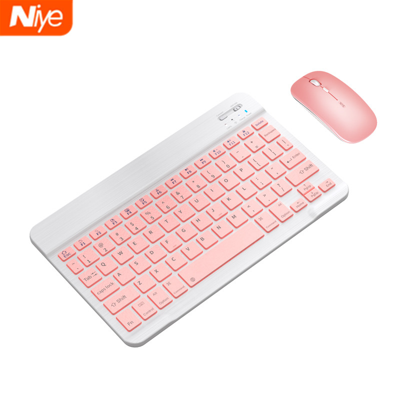 Bộ Bàn Phím + Chuột Niye Không Dây Bluetooth Dành Cho Ipad/ Apple/Iphone/Tablet/Điện Thoại Thông Minh Android/Windows