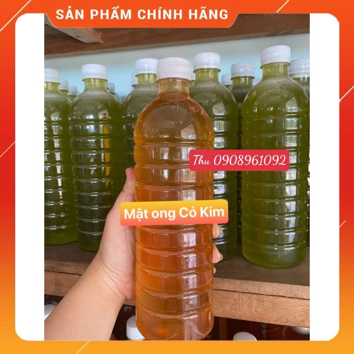 Mật Ong Hoa Cỏ Kim Nguyên Chất 1 Lít