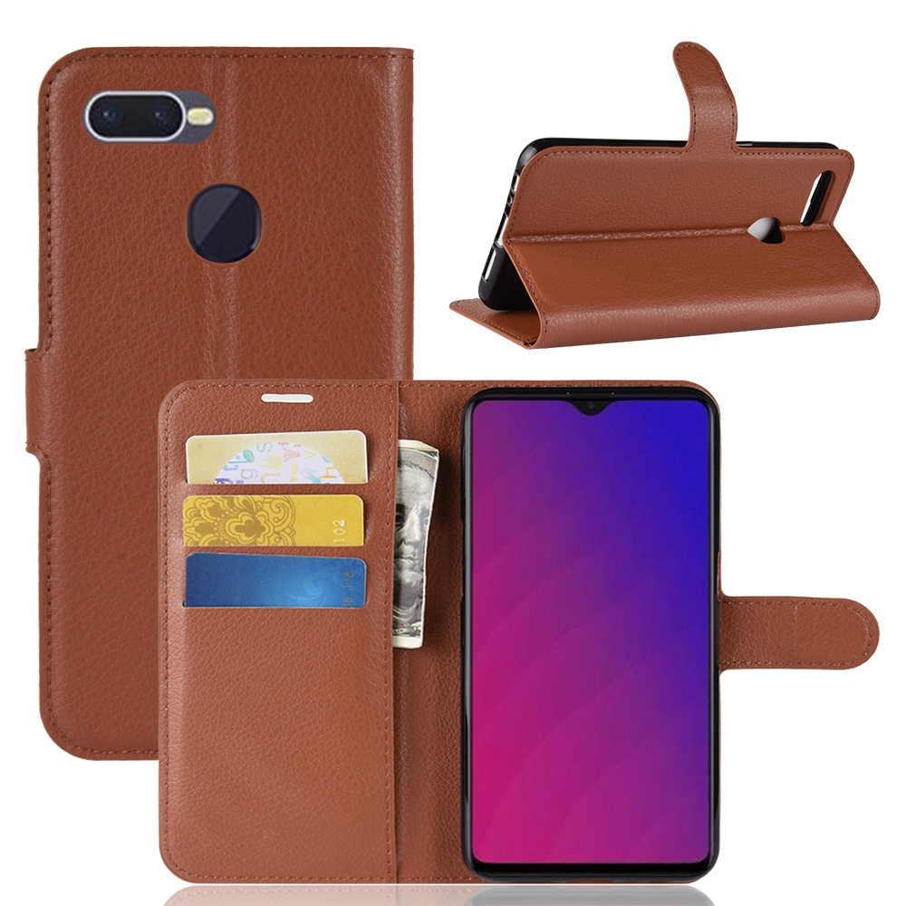 Bao da điện thoại dạng ví trơn bóng cho dòng OPPO F9 / F9 Pro | BigBuy360 - bigbuy360.vn