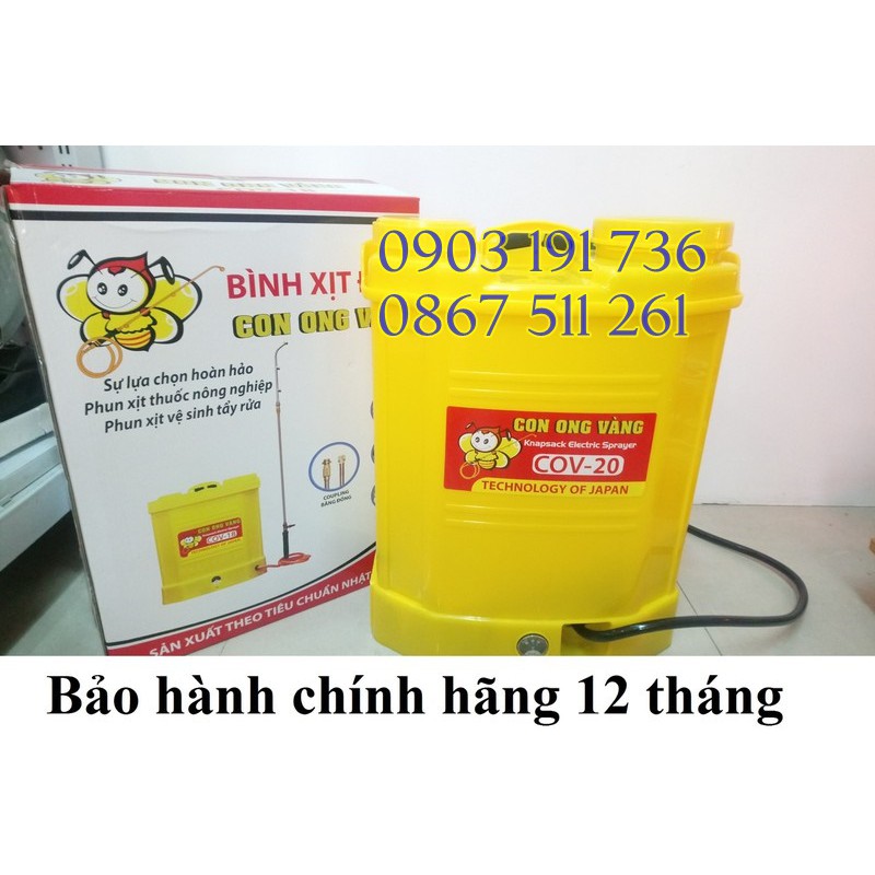 Bình xịt điện cov 20, máy phun thuốc cov-20, bình phun thuốc diệt côn trùng Giá cực Rẻ