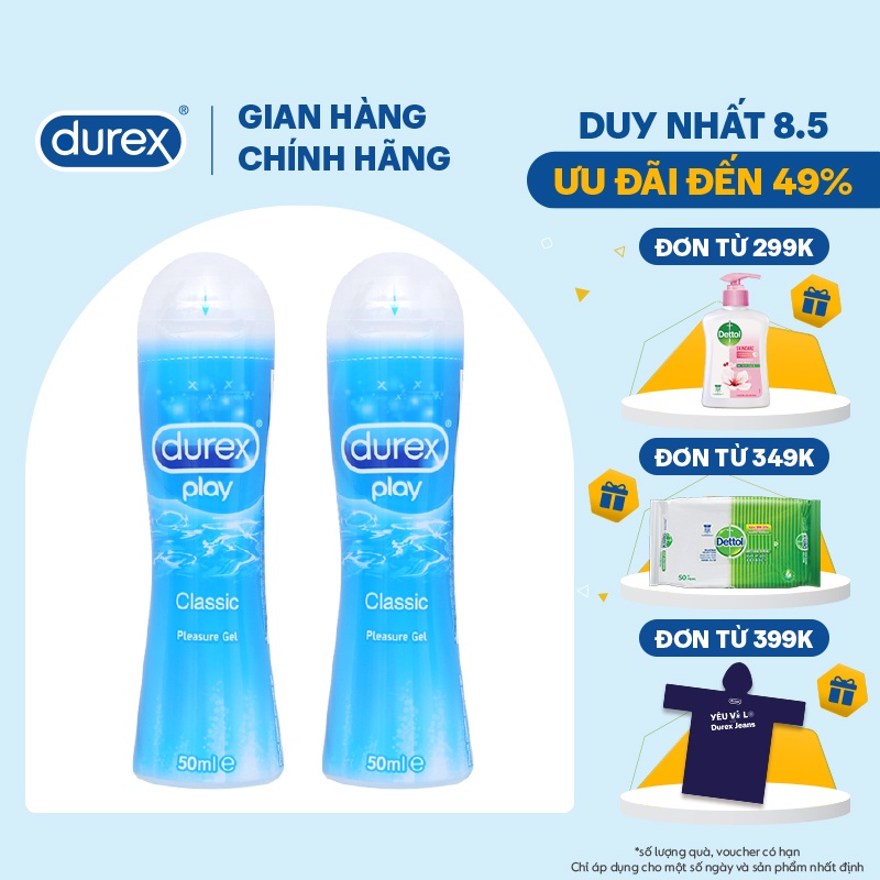 Bộ 2 gel bôi trơn Durex play classic 50ml/chai